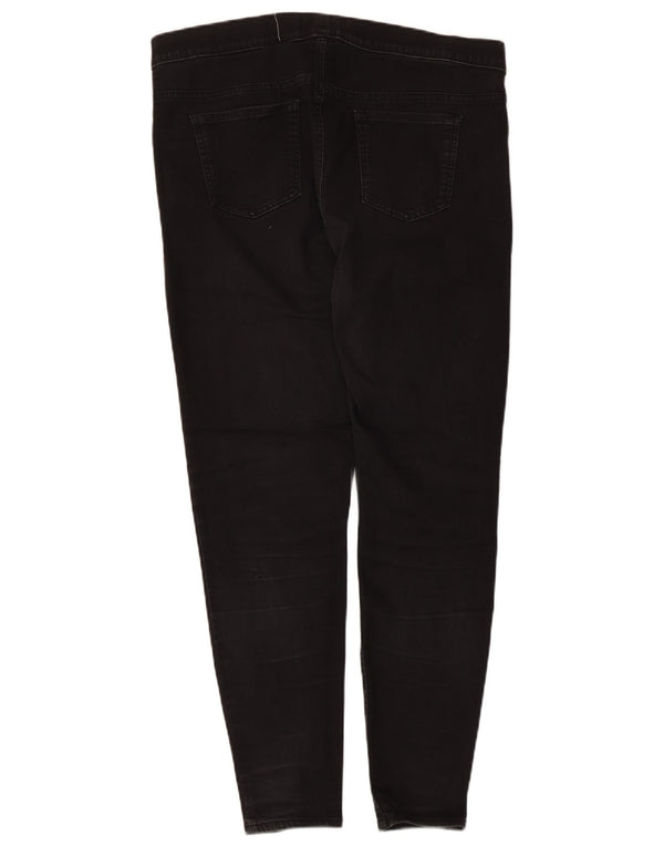 Marks & Spencer Damen Jegging-Jeans UK 18 XL W34 L27 Schwarze Baumwolle