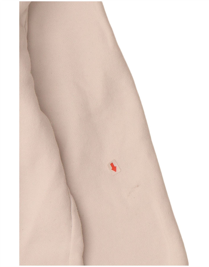 ELLESSE Herren-Kapuzenpullover mit Grafik, Größe S, cremefarbene Baumwolle