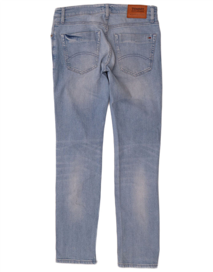 TOMMY HILFIGER Damen Slim Jeans W32 L32 Blaue Baumwolle