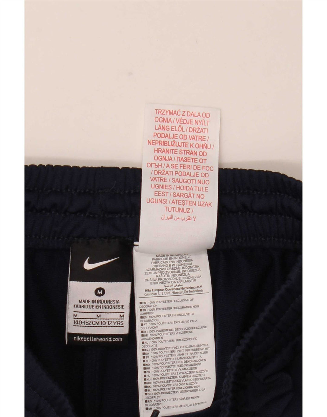 Nike Trainingshose für Jungen, 10–11 Jahre, mittelgroß, marineblau, Polyester