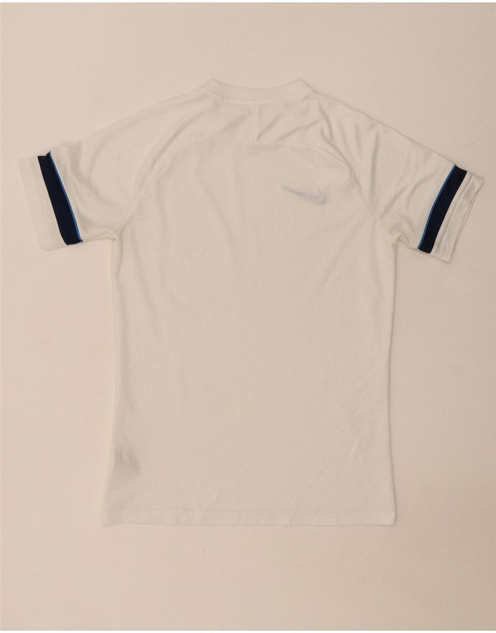 NIKE Herren Dri Fit T-Shirt Top Mittelweißes Colourblock-Polyester