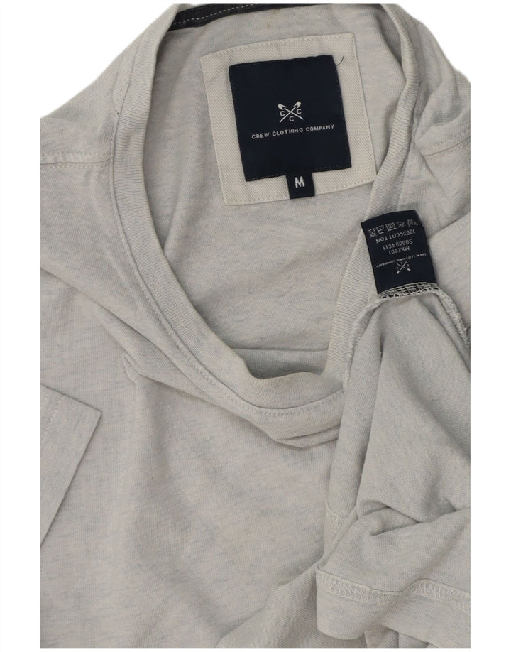 Crew Clothing Herren-T-Shirt aus mittelgrauer Baumwolle