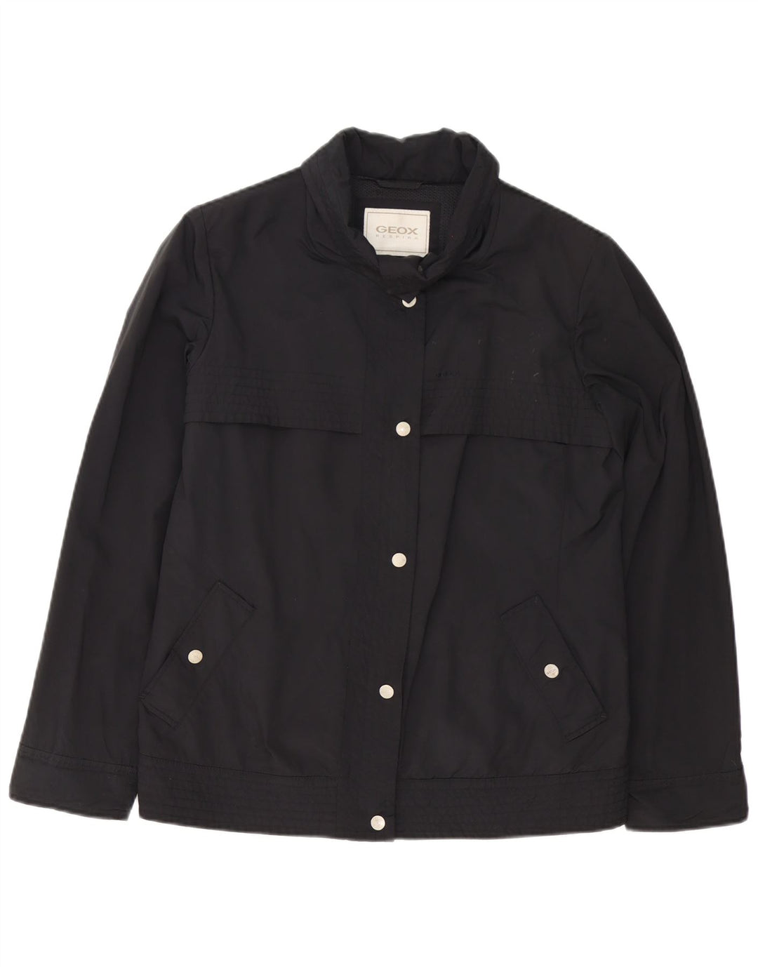 Geox Damen Respira Utility Jacke UK 12 Medium Schwarz Polyamid