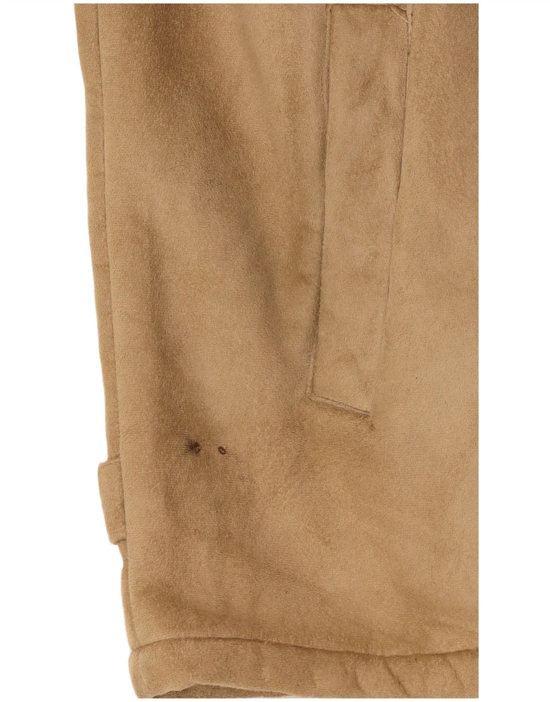 Vintage Herren Sherpa Jacke UK 42 XL Beige Polyester