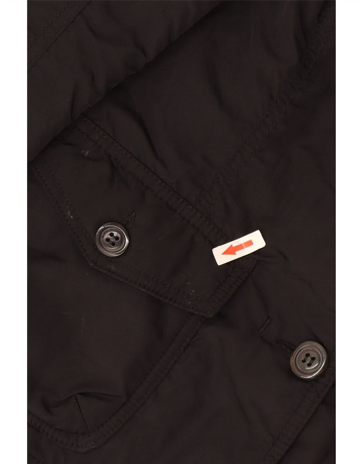 Pinko Damen-Blazerjacke mit 2 Knöpfen, Größe S, Größe S, Schwarz, Polyamid