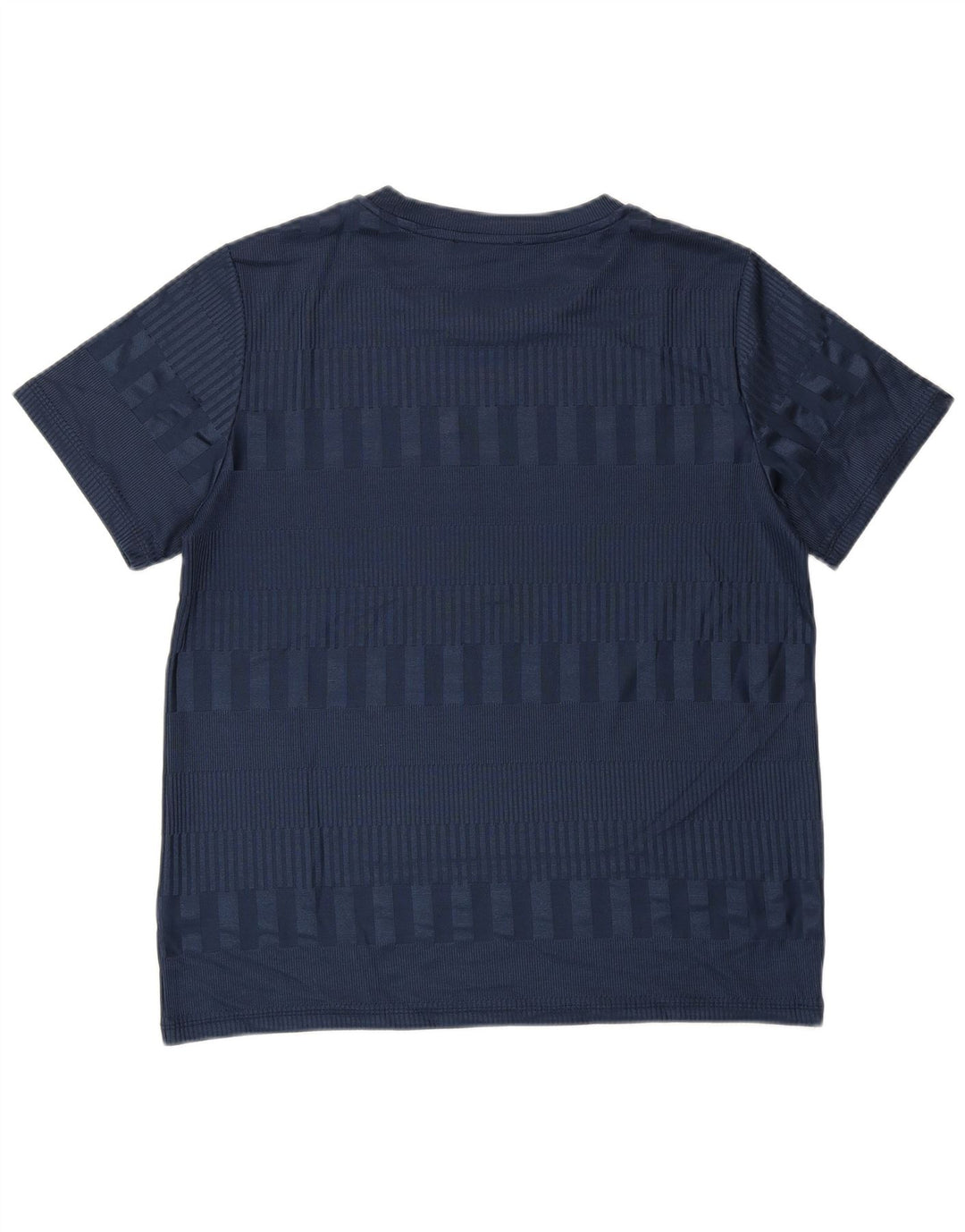 MARKS & SPENCER Damen T-Shirt Top UK 16 Large Marineblau gestreift Polyester