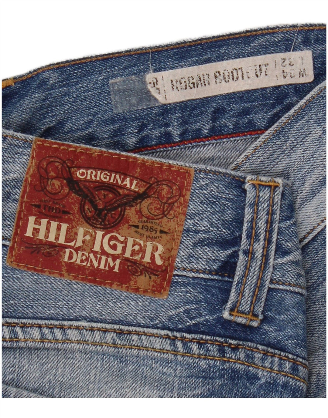 TOMMY HILFIGER Herren Rogar Bootcut Jeans W34 L32 Blau