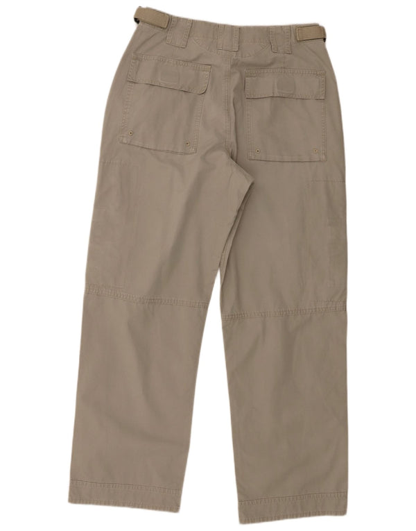 Marks & Spencer Herren Blue Harbor Tapered Cargohose W34 L31 Grau