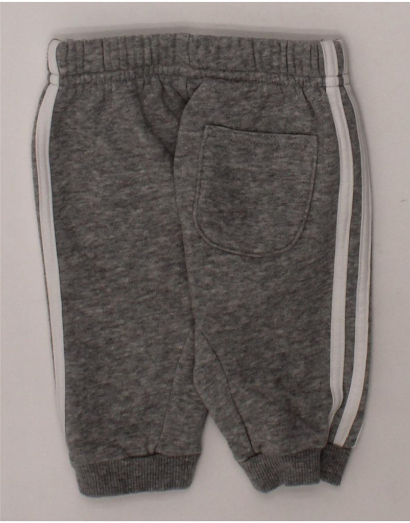 ADIDAS Baby Boys Joggers Tracksuit Trousers 0-3 Months Grey Flecked Cotton Vintage Adidas and Second-Hand Adidas from Messina Hembry 