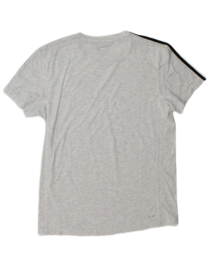 Adidas Herren Climalite T-Shirt Top Mittelgrau meliert