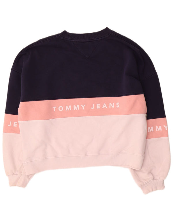 Tommy Hilfiger Damen-Sweatshirt in Übergröße, Gr. 10, Größe S, Marineblau