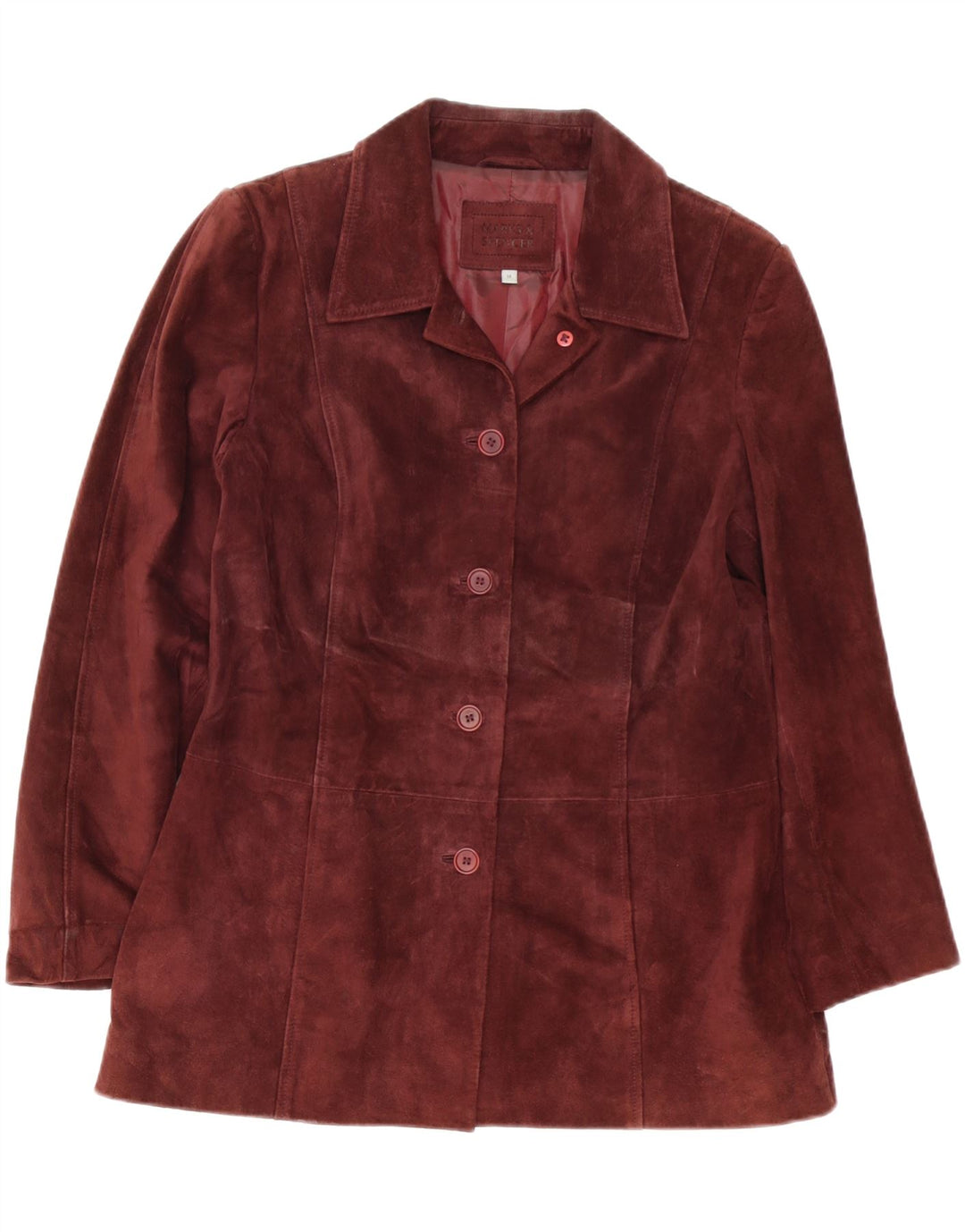 Marks & Spencer Damen 5-Knopf-Blazerjacke, UK 14, mittleres Burgunderrot