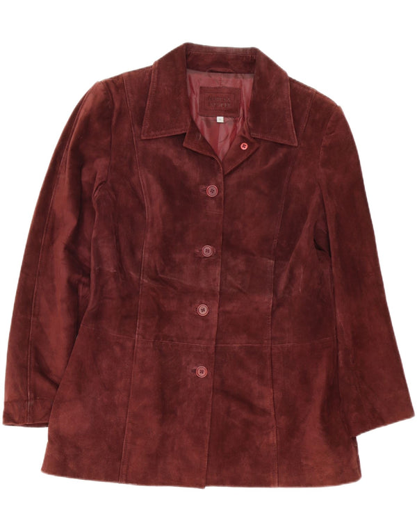 Marks & Spencer Damen 5-Knopf-Blazerjacke, UK 14, mittleres Burgunderrot