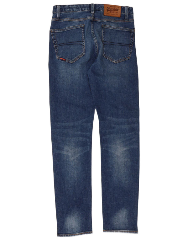 Superdry Damen Slim Jeans W30 L32 Blaue Baumwolle