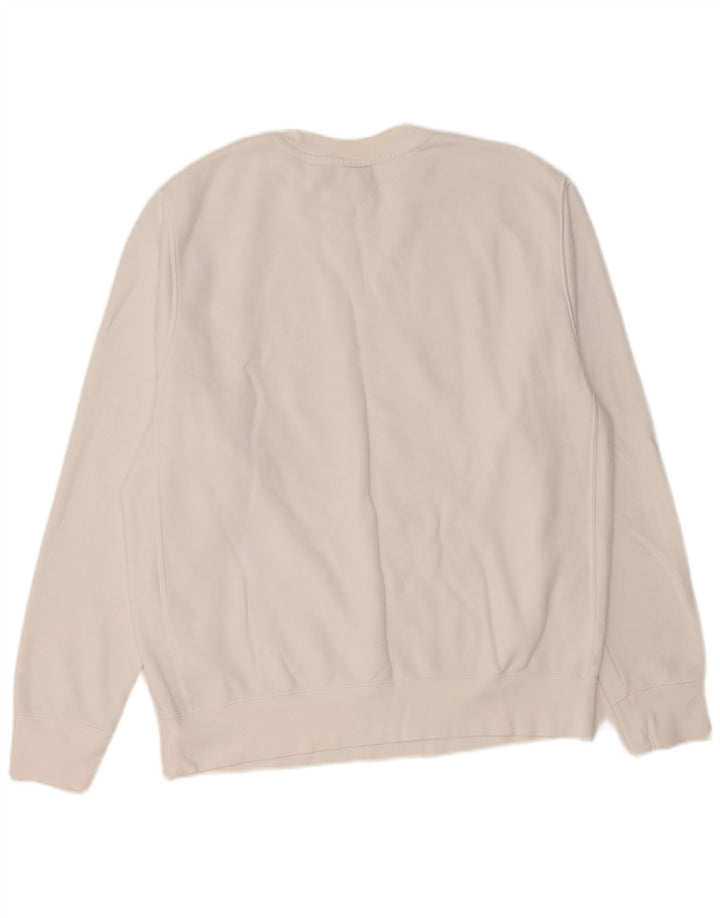 NIKE Herren-Sweatshirt-Pullover, mittelweiße Baumwolle