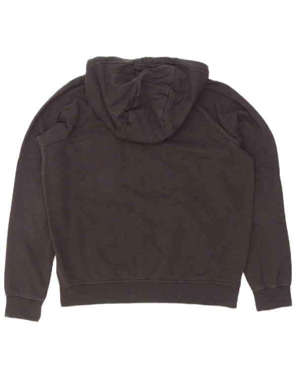 Nike Damen-Pullover mit übergroßem Kapuzenpullover, Gr. 10, Größe S, Schwarz, Baumwolle