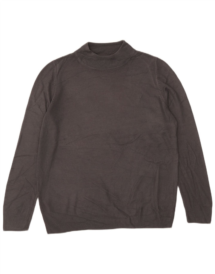 Marks & Spencer Rollkragenpullover für Damen, Gr. 40, Größe L, Acryl, Grau