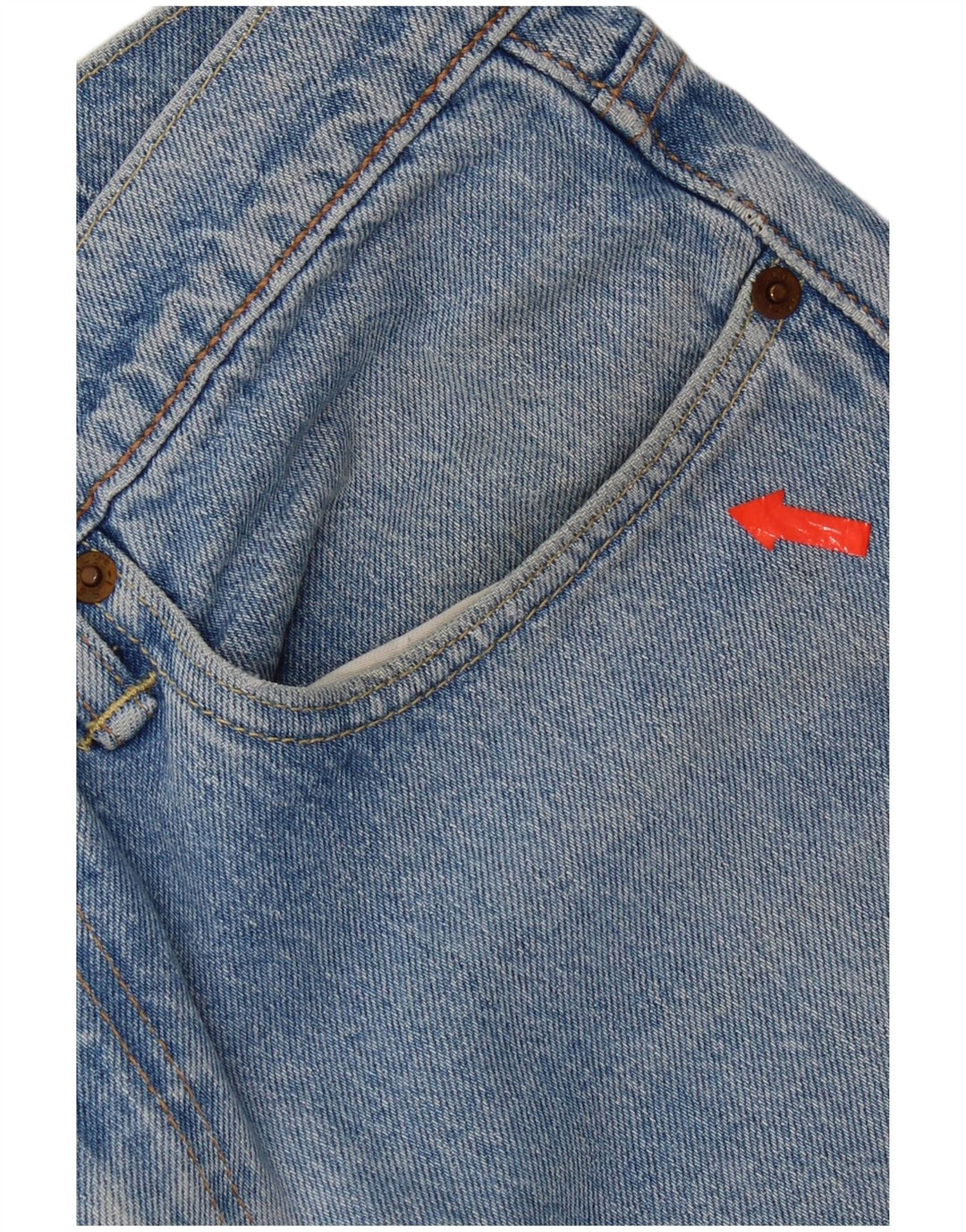 Levi's Damen 512 Slim Tapered Jeans W32 L28 Blaue Baumwolle