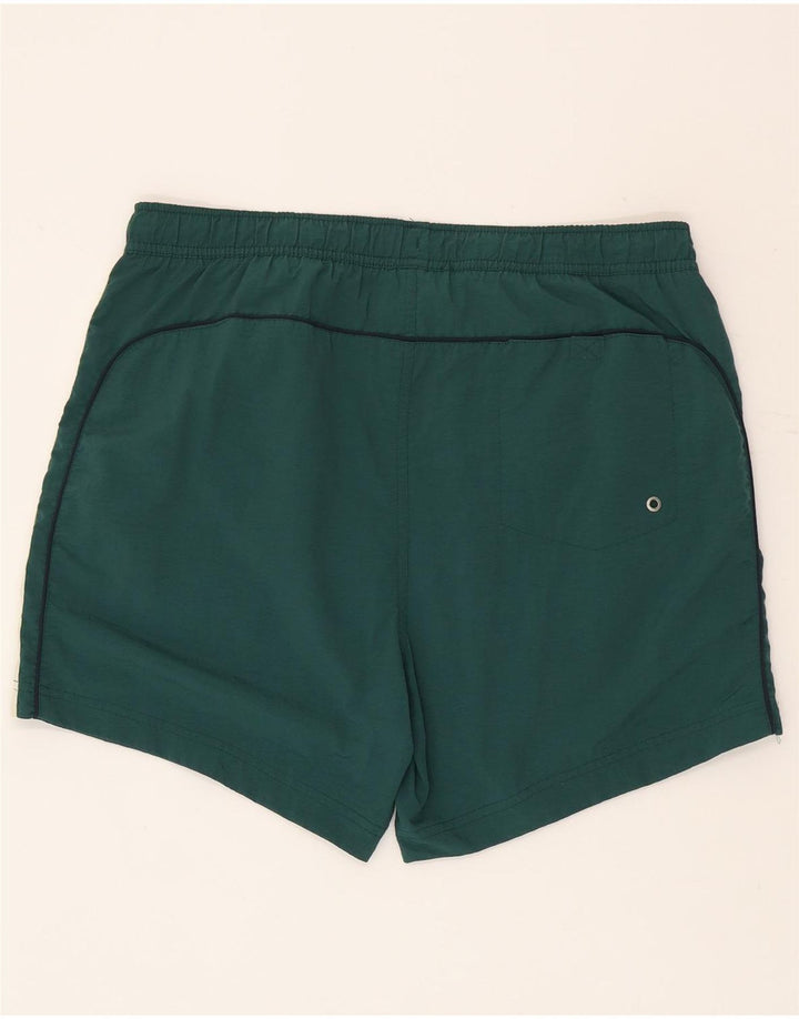 Champion Herren-Badeshorts XL, grünes Colourblock-Polyamid