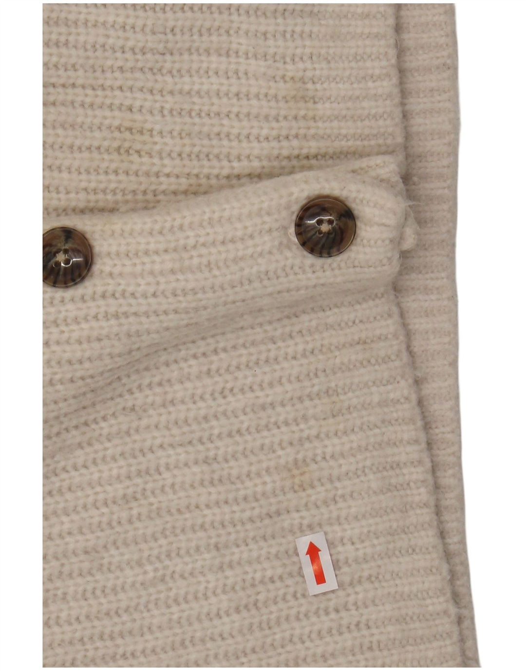 FAT FACE Damen-Cardigan, übergroß, bauchfrei, Gr. 10, Größe S, Weiß, Nylon