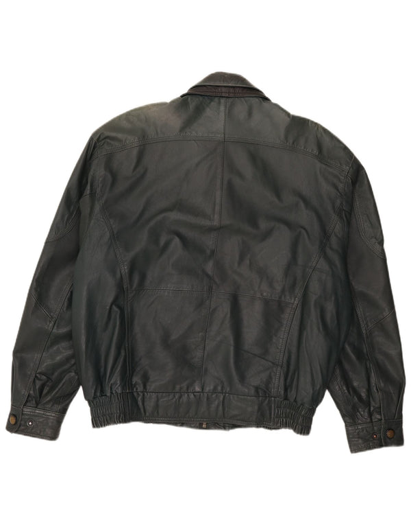 Vintage Herren Lederjacke UK 40 Large Grün