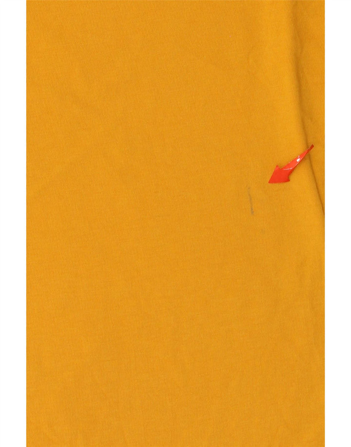 The North Face Herren T-Shirt Top Small Gelb Baumwolle