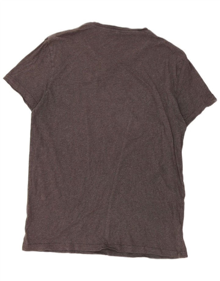 Jack Wills Damen T-Shirt-Oberteil aus mittelgrauer Baumwolle