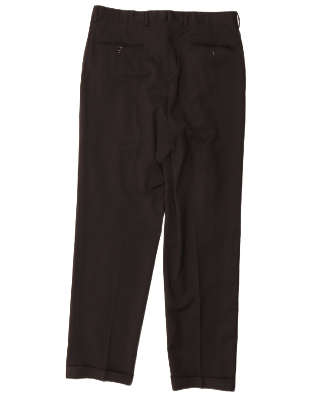 Marks & Spencer Herren-Anzughose mit Pegged-Anzug, W34, L31, schwarze Wolle