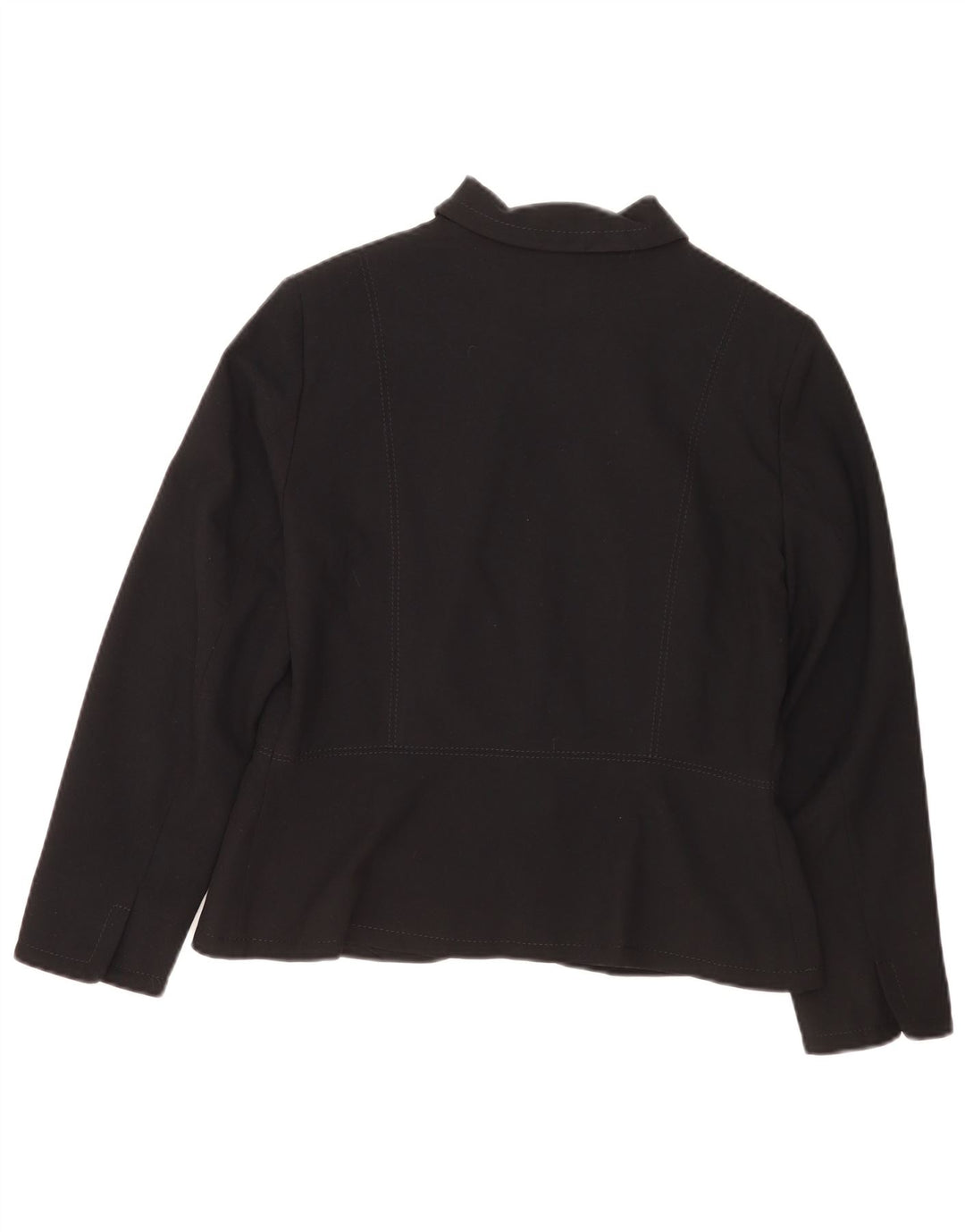 Marks & Spencer Womens Petite Full Zip Blazer Jacke UK 14 Medium Schwarz