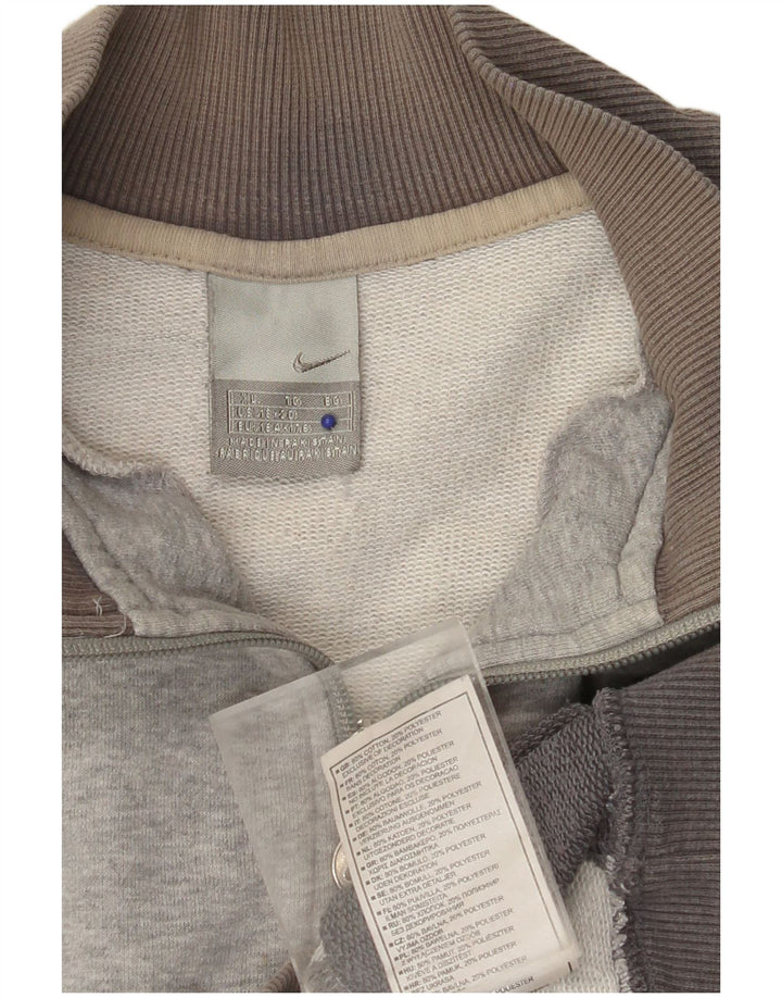 NIKE Jungen-Trainingsanzugoberteil mit Grafik, 13–14 Jahre, XL, Grau, Farbblock