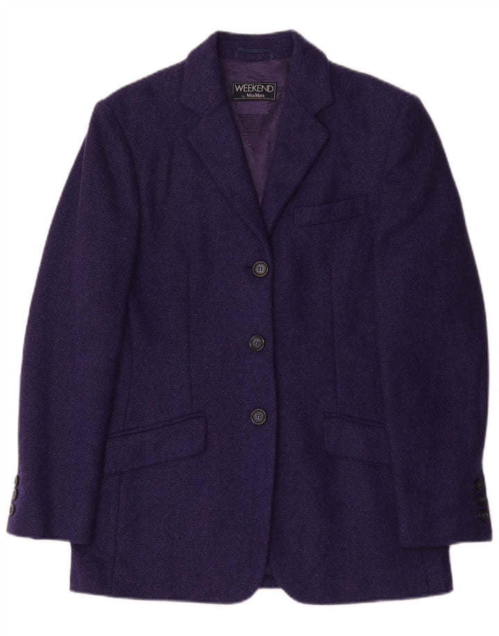 Max Mara Damen Weekend 3-Knopf-Blazer in Übergröße, Gr. 10, Lila