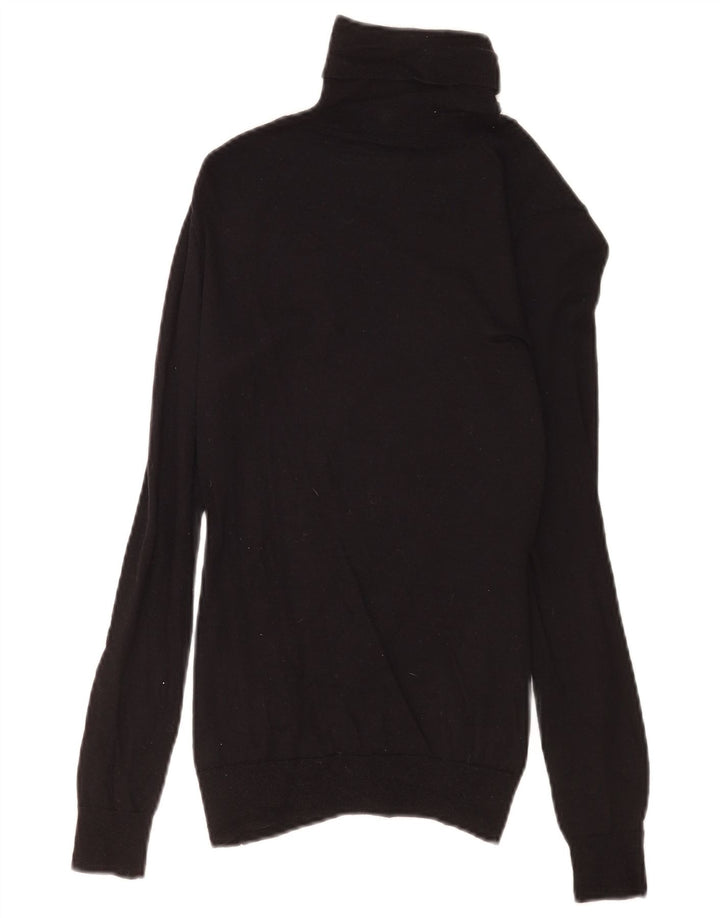 Massimo Dutti Rollkragenpullover für Damen, Gr. 8, Schwarz