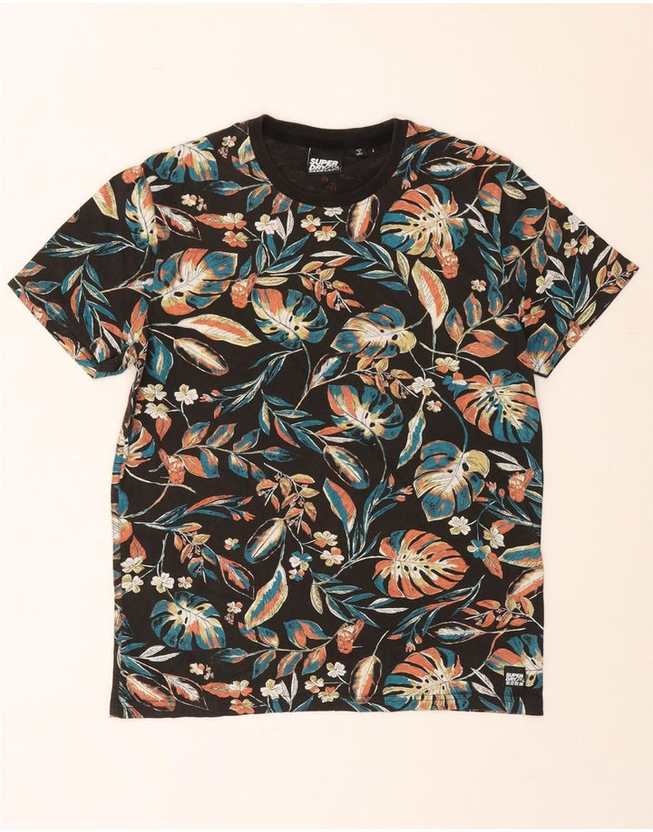 Superdry Herren T-Shirt mit Grafik, groß, mehrfarbig, Blumenmuster