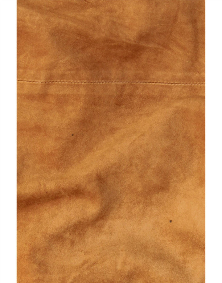 Effegi Damen Wildlederjacke IT 47 Großes braunes Leder