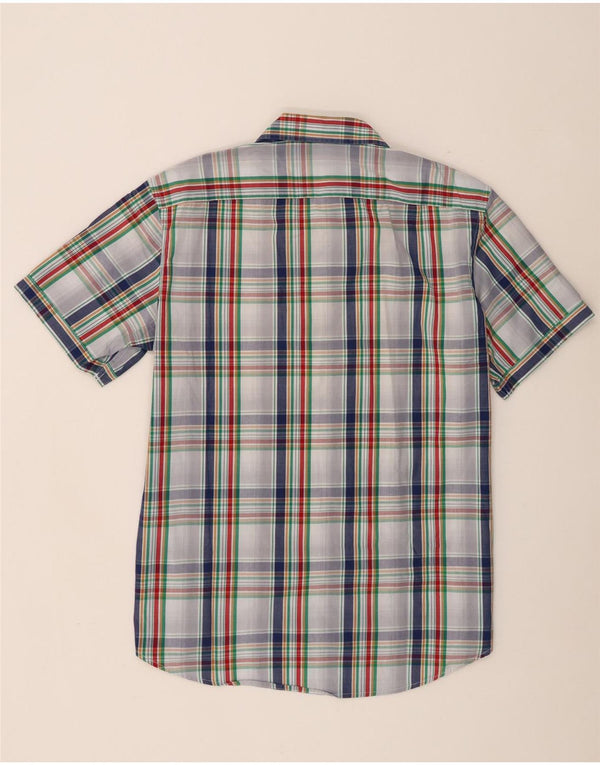 Carrera Herren Kurzarmhemd 2XL weiß kariert Baumwolle
