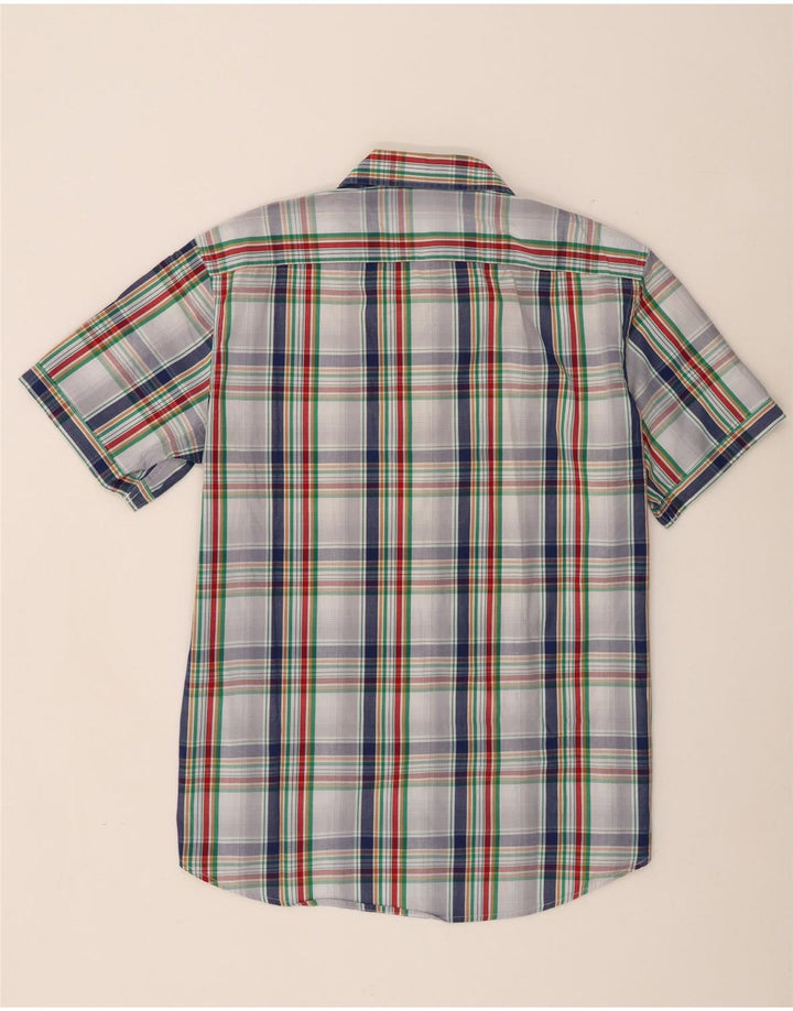 Carrera Herren Kurzarmhemd 2XL weiß kariert Baumwolle