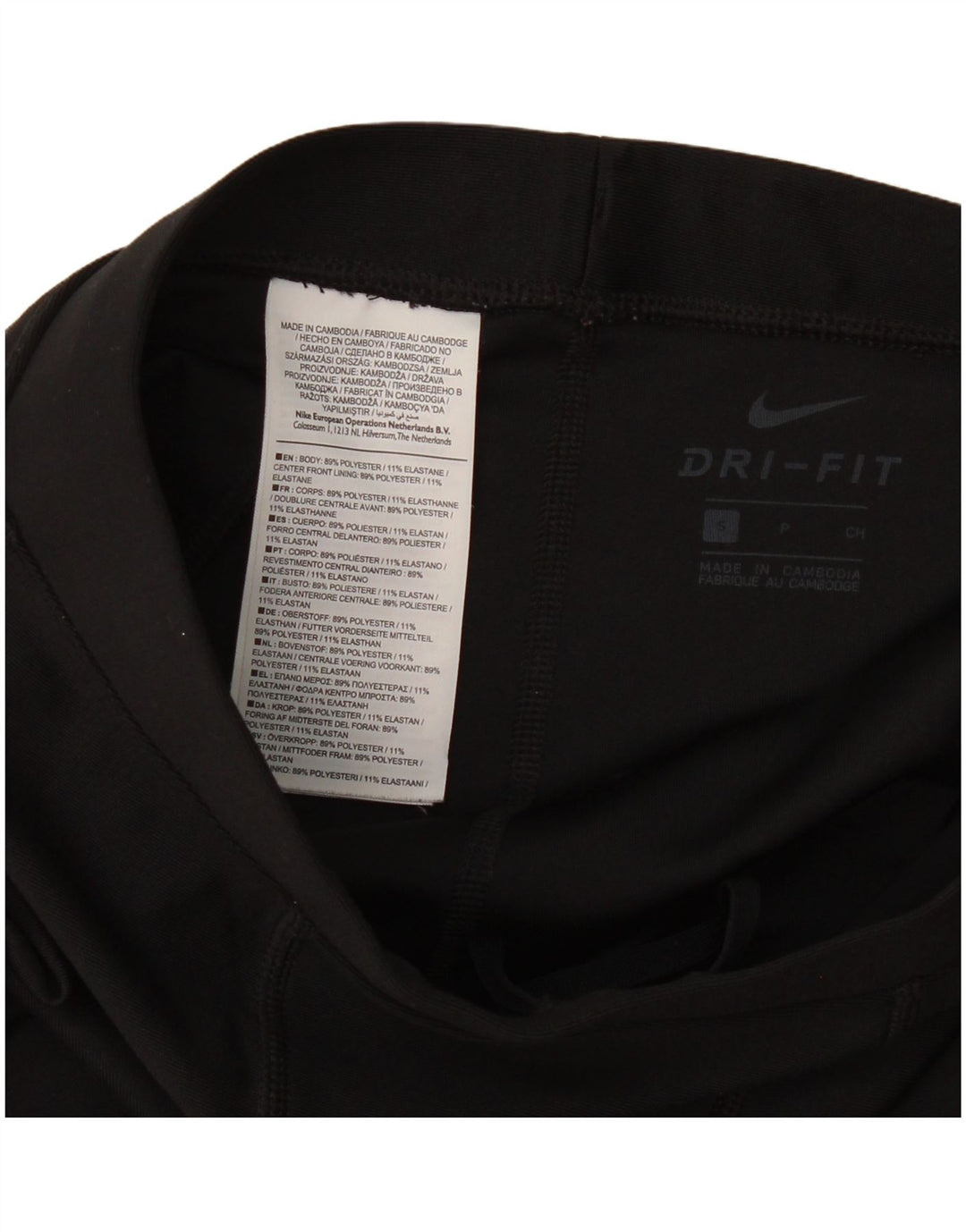Nike Herren Dri Fit Leggings, Größe S, Schwarz, Polyester