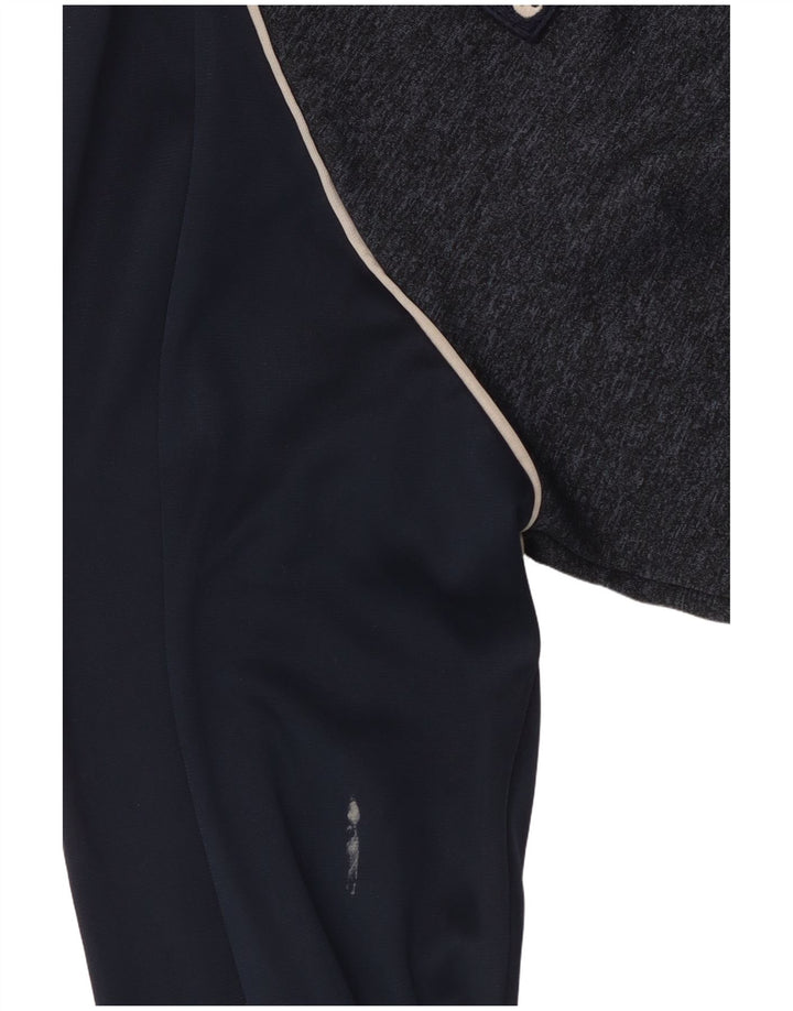 Ellesse Herren-Trainingsanzugoberteil, XS, Marineblau, Farbblock-Polyester