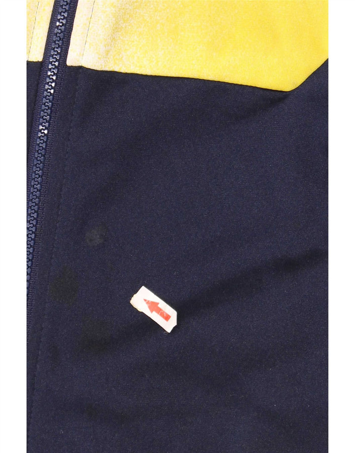 Sergio Tacchini Herren-Trainingsanzug-Top-Jacke IT 52 Large Navy Blue Retro