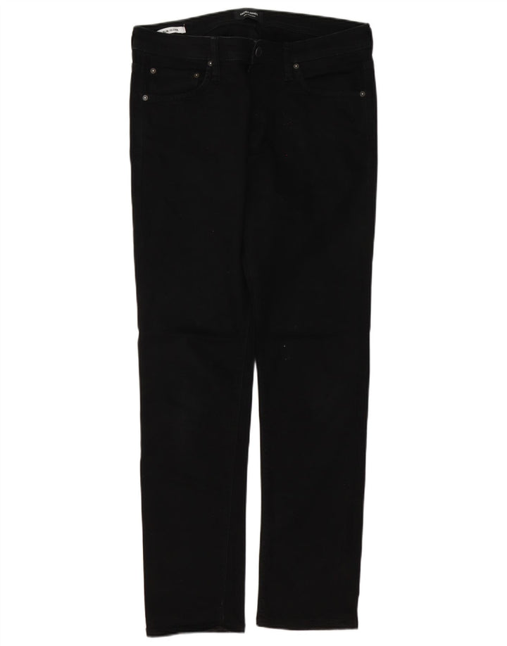 Jack & Jones Herren GLENN Slim Jeans W32 L32 Schwarze Baumwolle