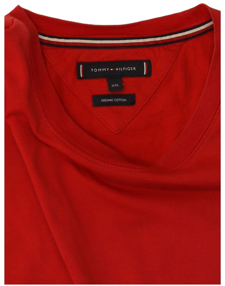 Tommy Hilfiger Damen T-Shirt Top 2XL rote Baumwolle