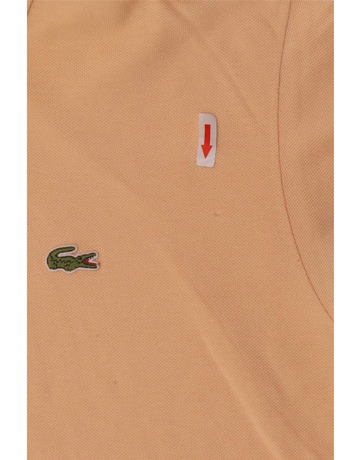Lacoste Herren-Poloshirt, Größe 5, groß, rosa Baumwolle