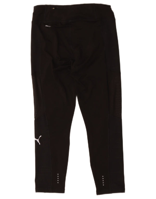 Puma Damen Crop Leggings UK 8 Small Schwarz Polyester