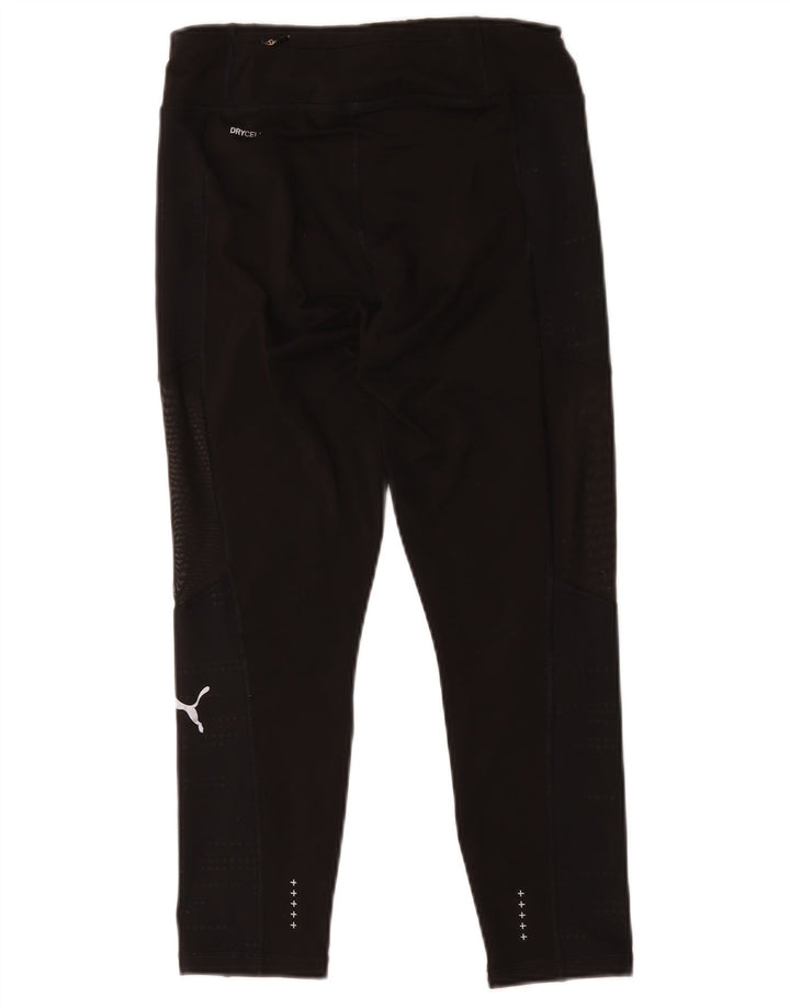 Puma Damen Crop Leggings UK 8 Small Schwarz Polyester
