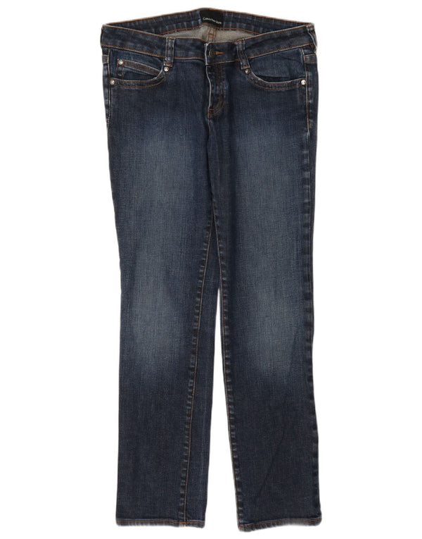 Calvin Klein Damen Slim Jeans W34 L30 Blau