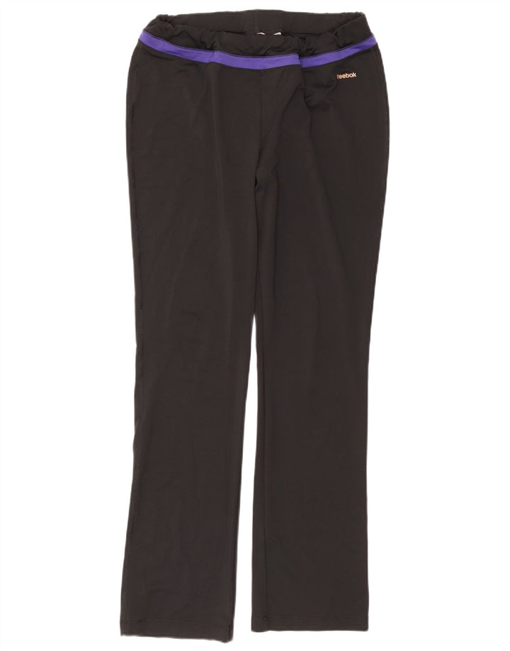 REEBOK Damen Trainingshose UK 14 Large Schwarz Polyester