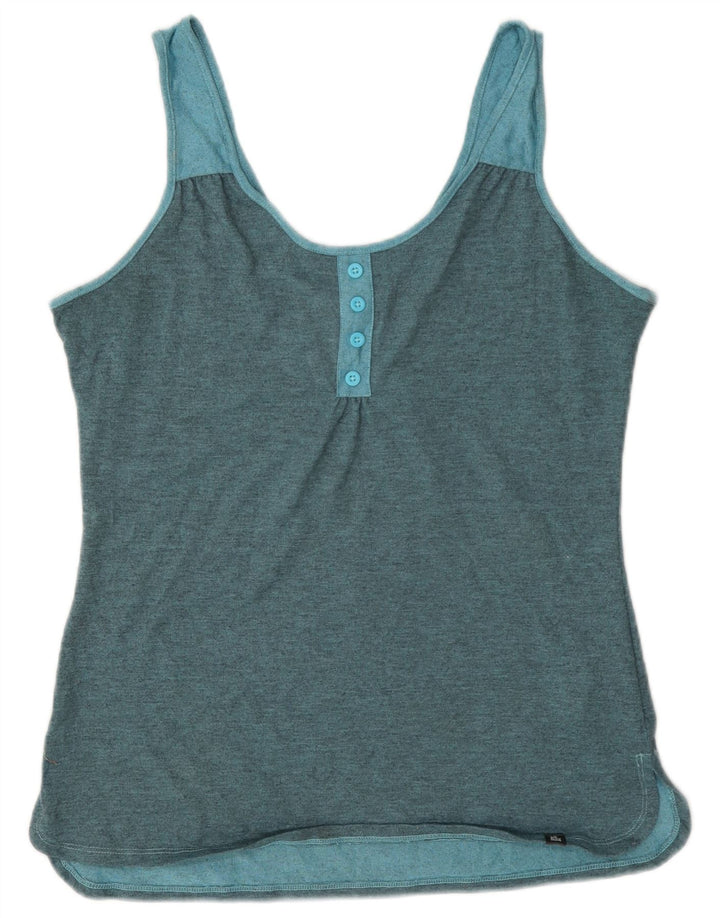 The North Face Damen Weste Top UK 14 Large Blau Polyester