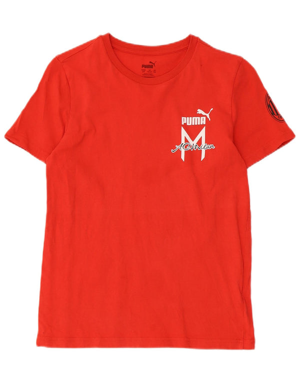 Puma Jungen Graphic T-Shirt Top 13–14 Jahre, rote Baumwolle