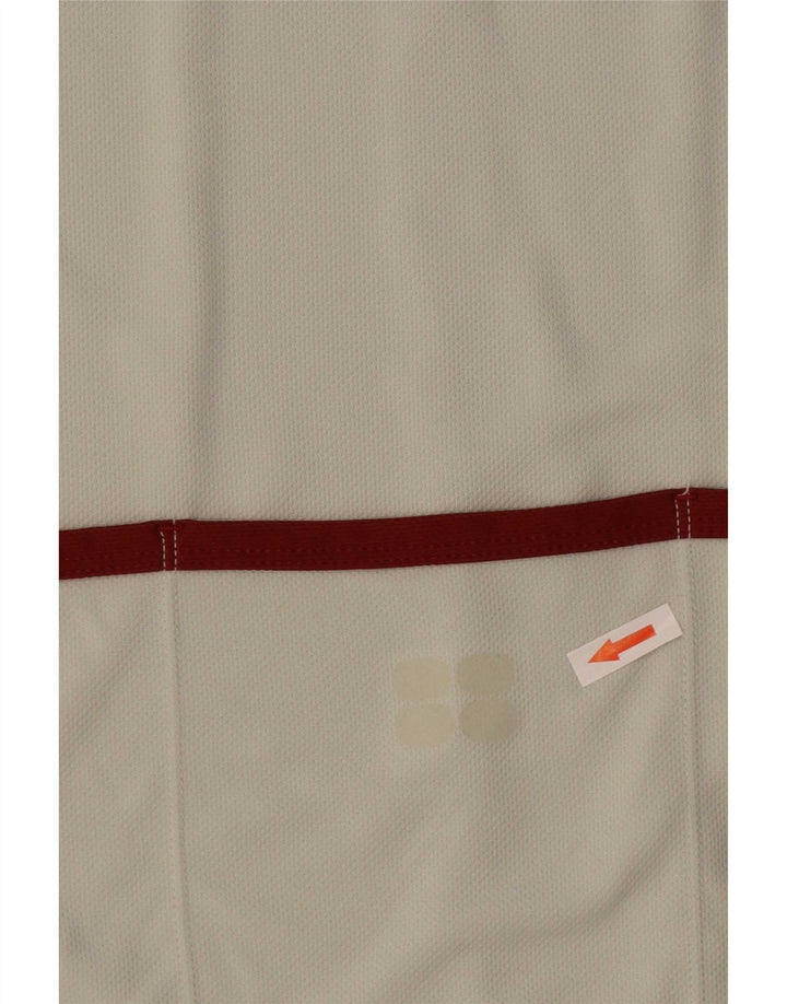 Nike Herren-T-Shirt mit Reißverschluss am Hals, großes graues Colourblock-Polyester