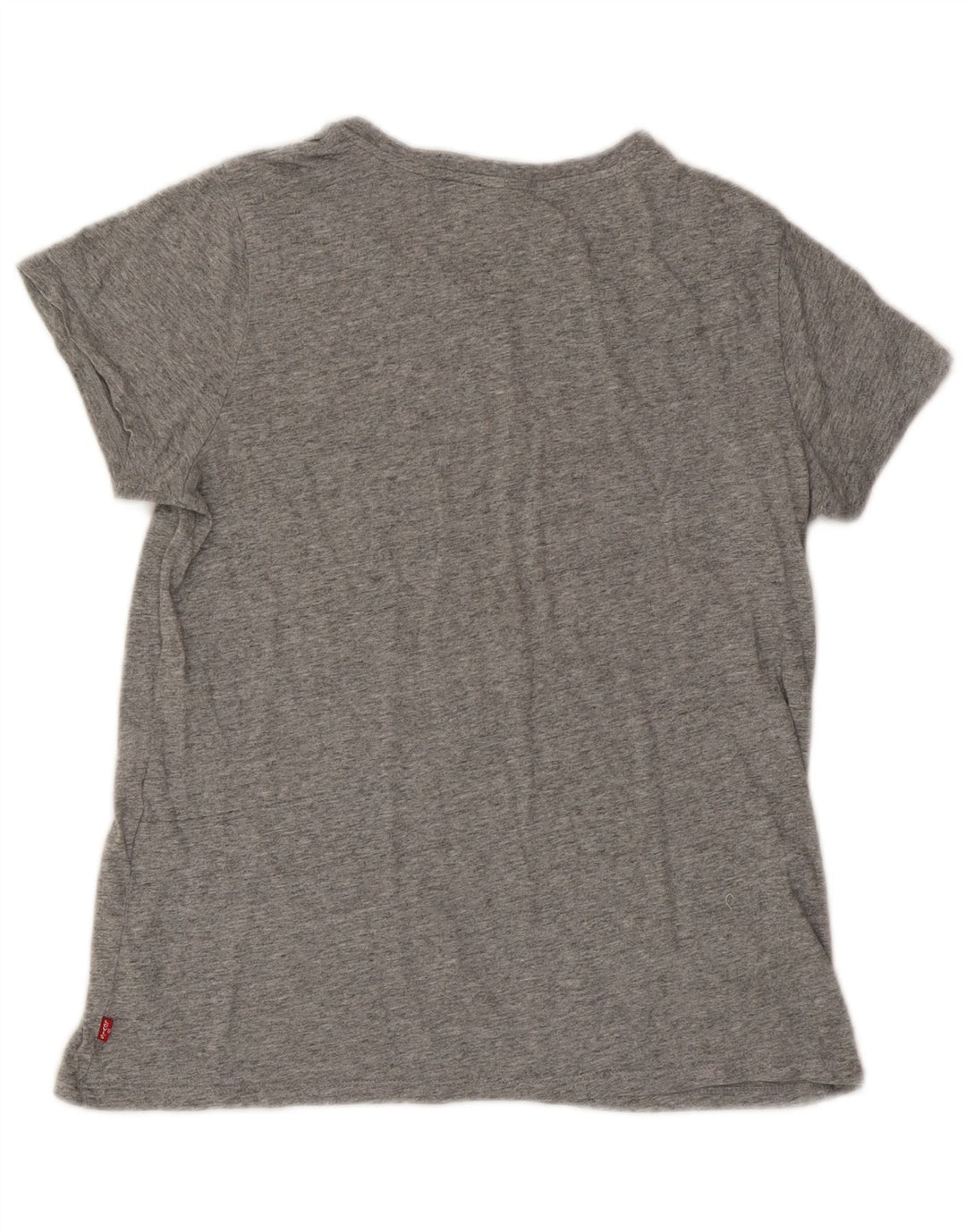 LEVI'S Damen Grafik-T-Shirt-Oberteil UK 14 Mittelgrau meliert